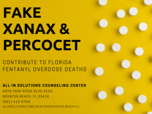 fake pressed xanax and percocet pills containing fentanyl leading to overdose in Florida