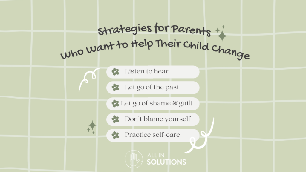 Strategies for parents of addicts
