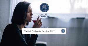 picture of alcoholic having one drink