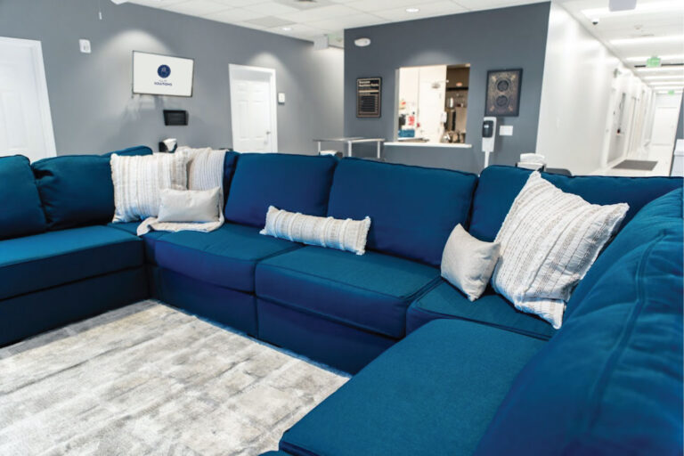 couch in common area of detox rehab in palm beach, fl