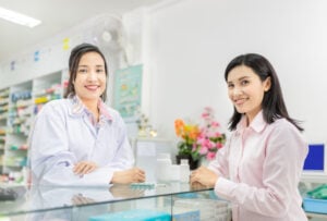 clinician in white coat in medical detox facility