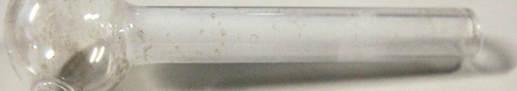 glass methamphetamine pipe