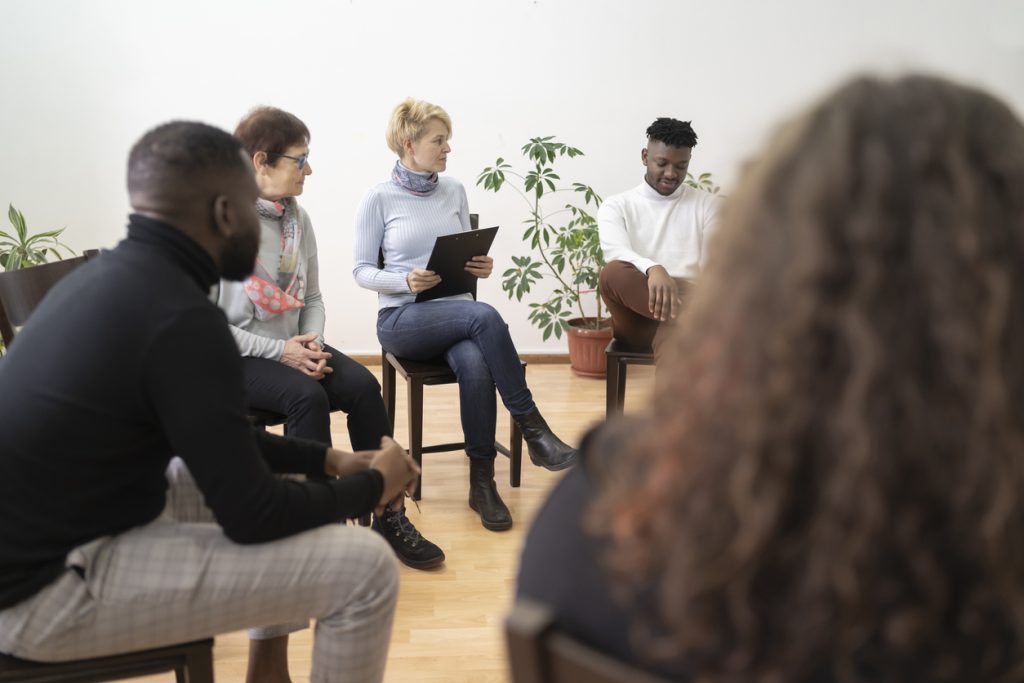 People getting started in addiction treatment