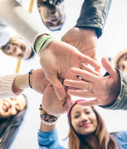 Hands Circle looking down Hands Circle looking down